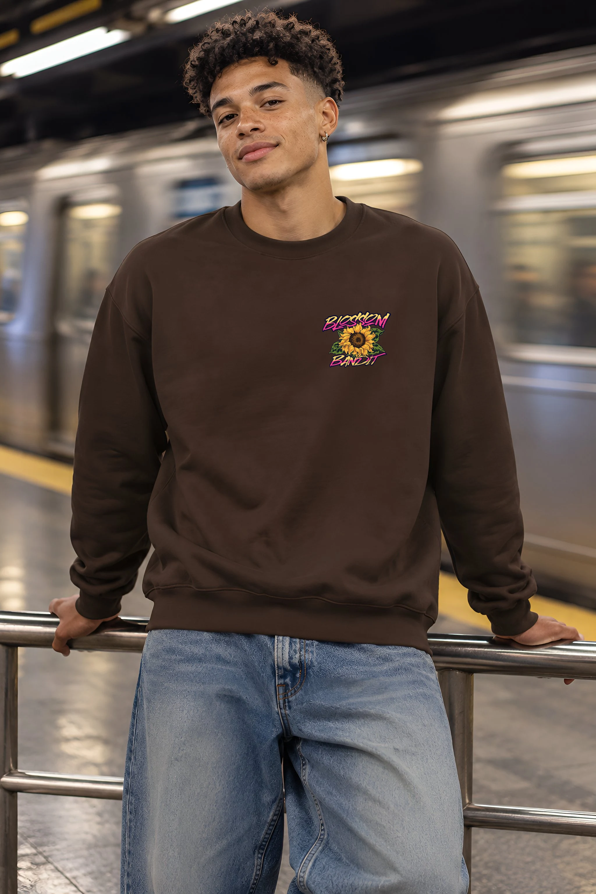 "Blossom Bandit" 1 Crewneck Sweatshirt