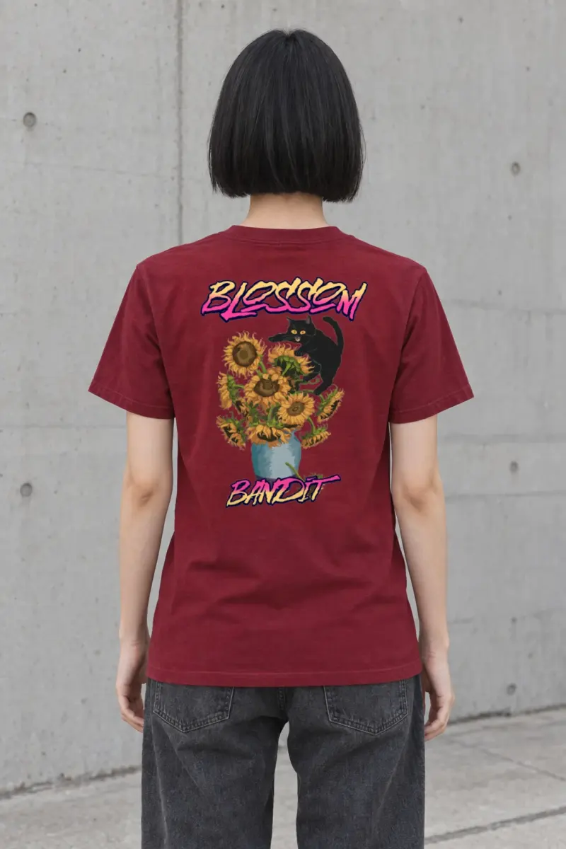 "Blossom Bandit" Heavyweight Unisex Crewneck T-shirt