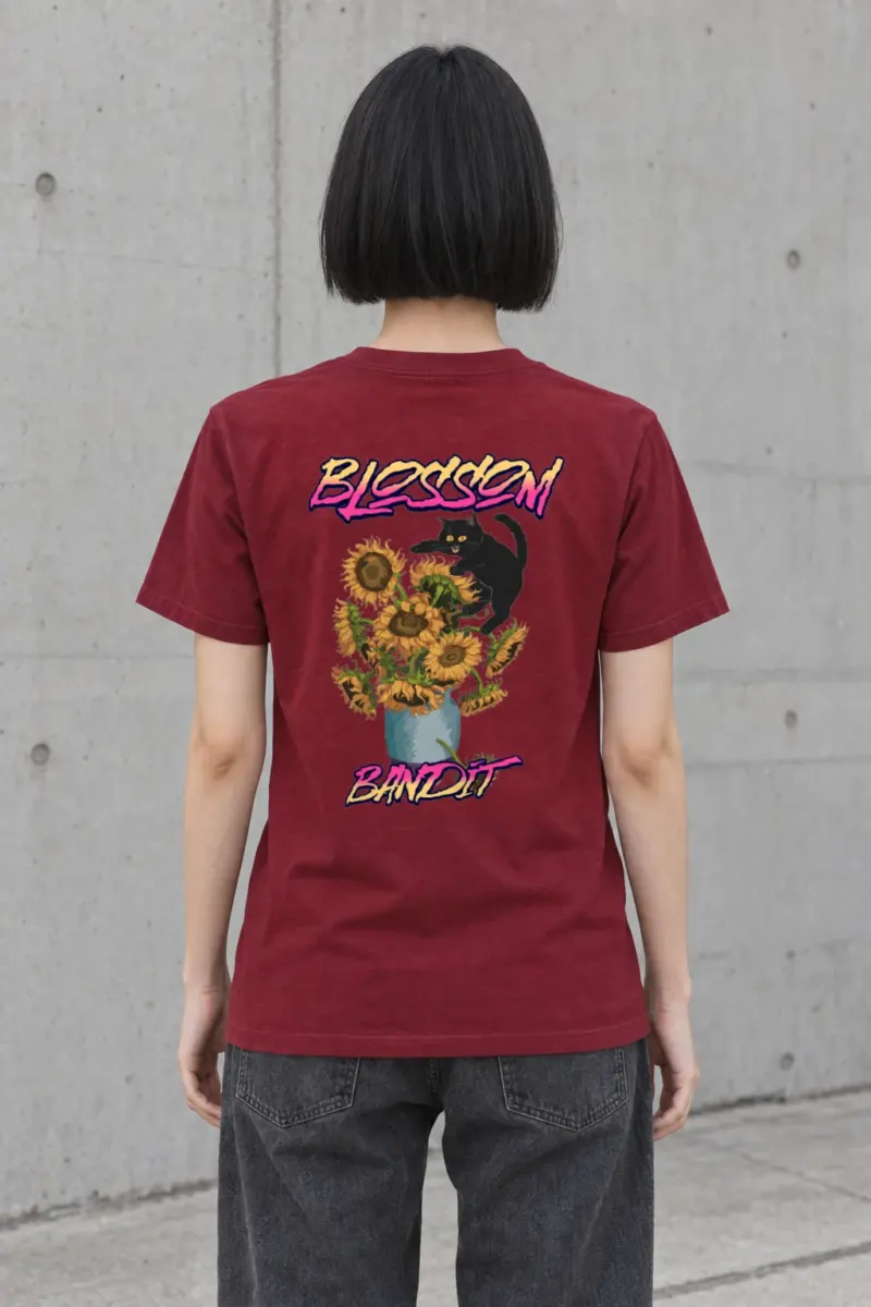 "Blossom Bandit" Heavyweight Unisex Crewneck T-shirt