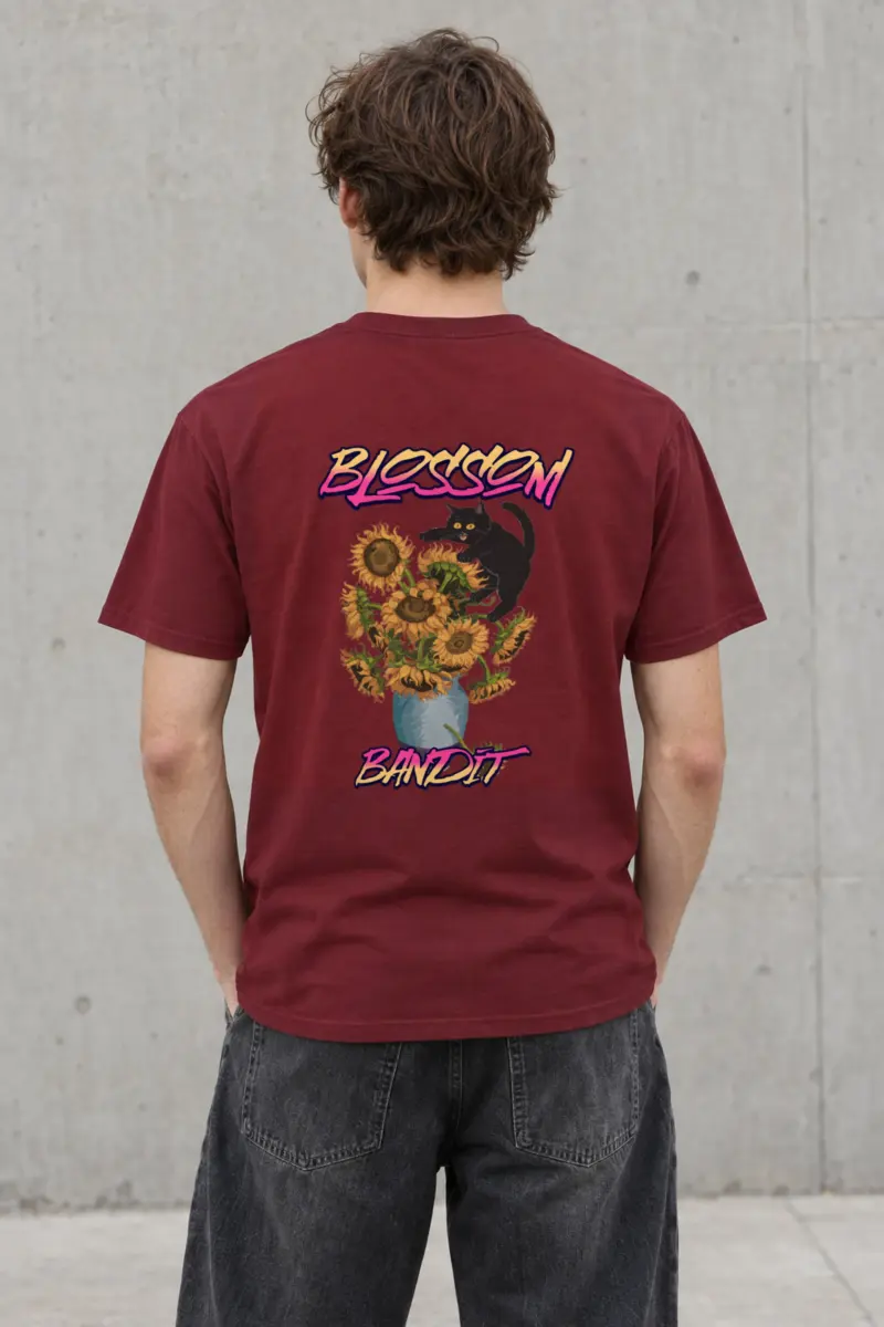 "Blossom Bandit" Heavyweight Unisex Crewneck T-shirt