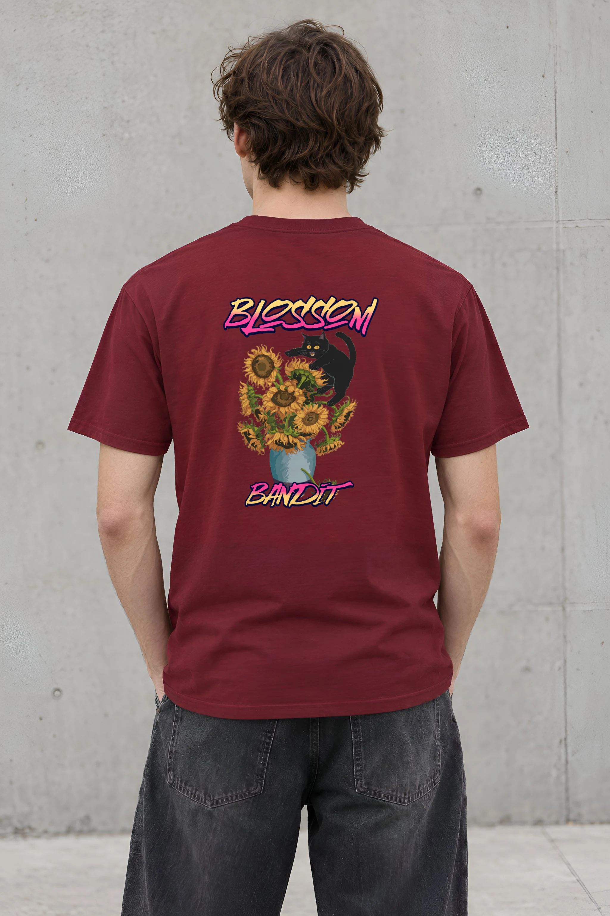 "Blossom Bandit" Heavyweight Unisex Crewneck T-shirt