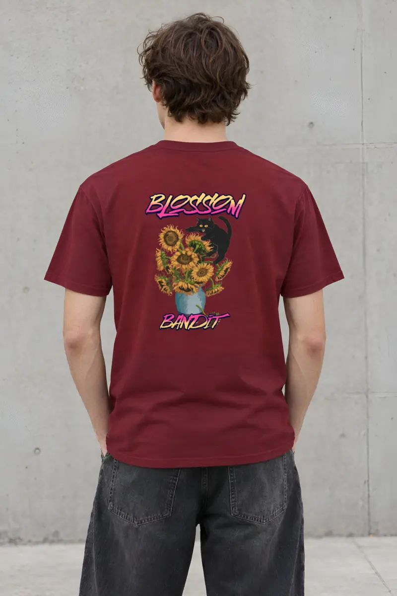 "Blossom Bandit" Heavyweight Unisex Crewneck T-shirt