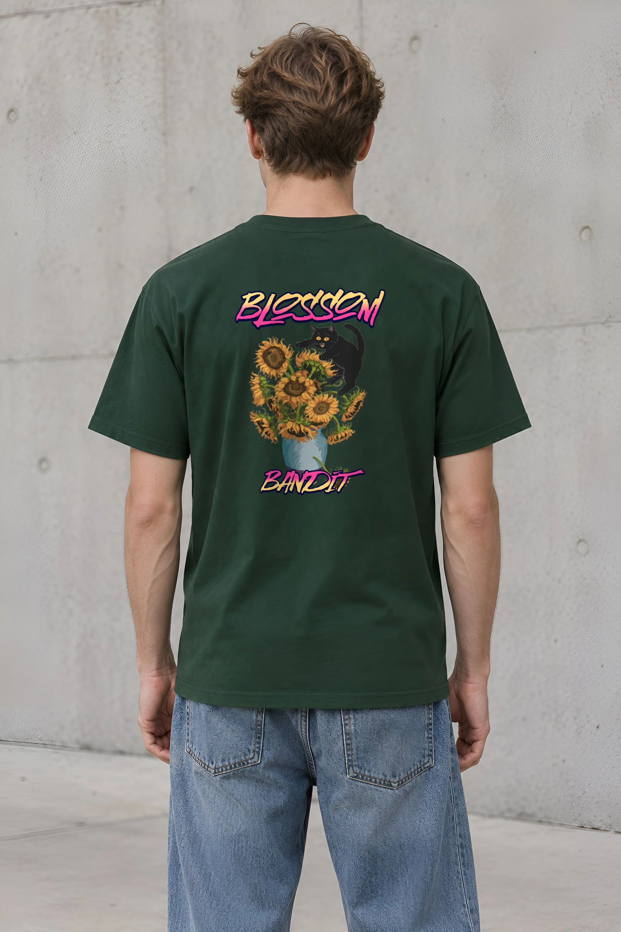 "Blossom Bandit" Heavyweight Unisex Crewneck T-shirt