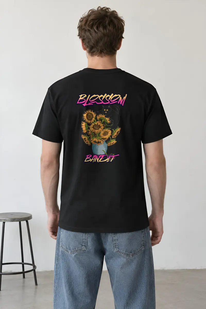 "Blossom Bandit" Heavyweight Unisex Crewneck T-shirt