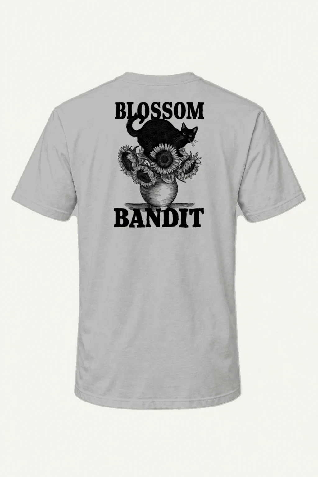 "Blossom Bandit" Heavyweight Unisex Crewneck T-shirt | Gildan 5000