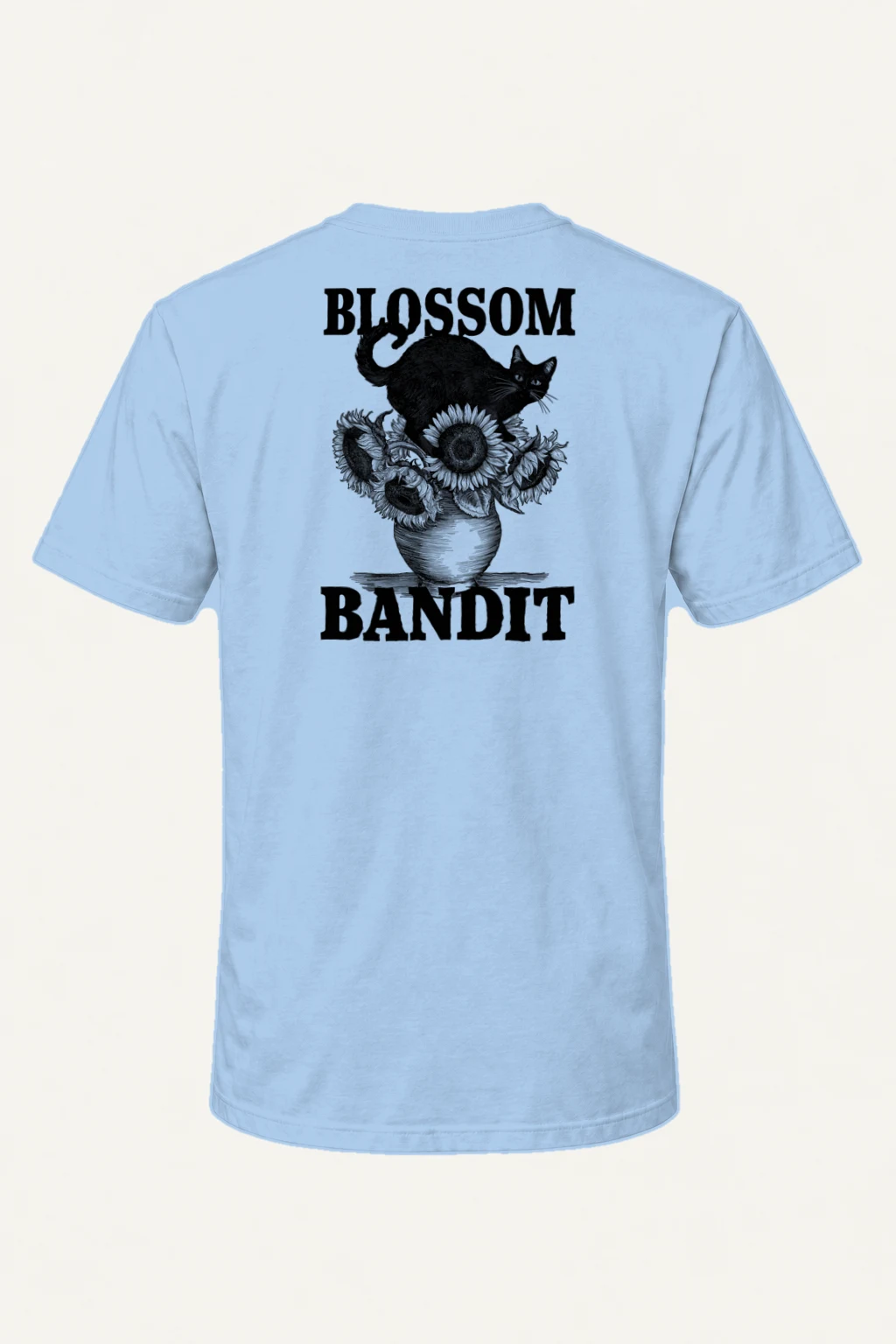 "Blossom Bandit" Heavyweight Unisex Crewneck T-shirt | Gildan 5000