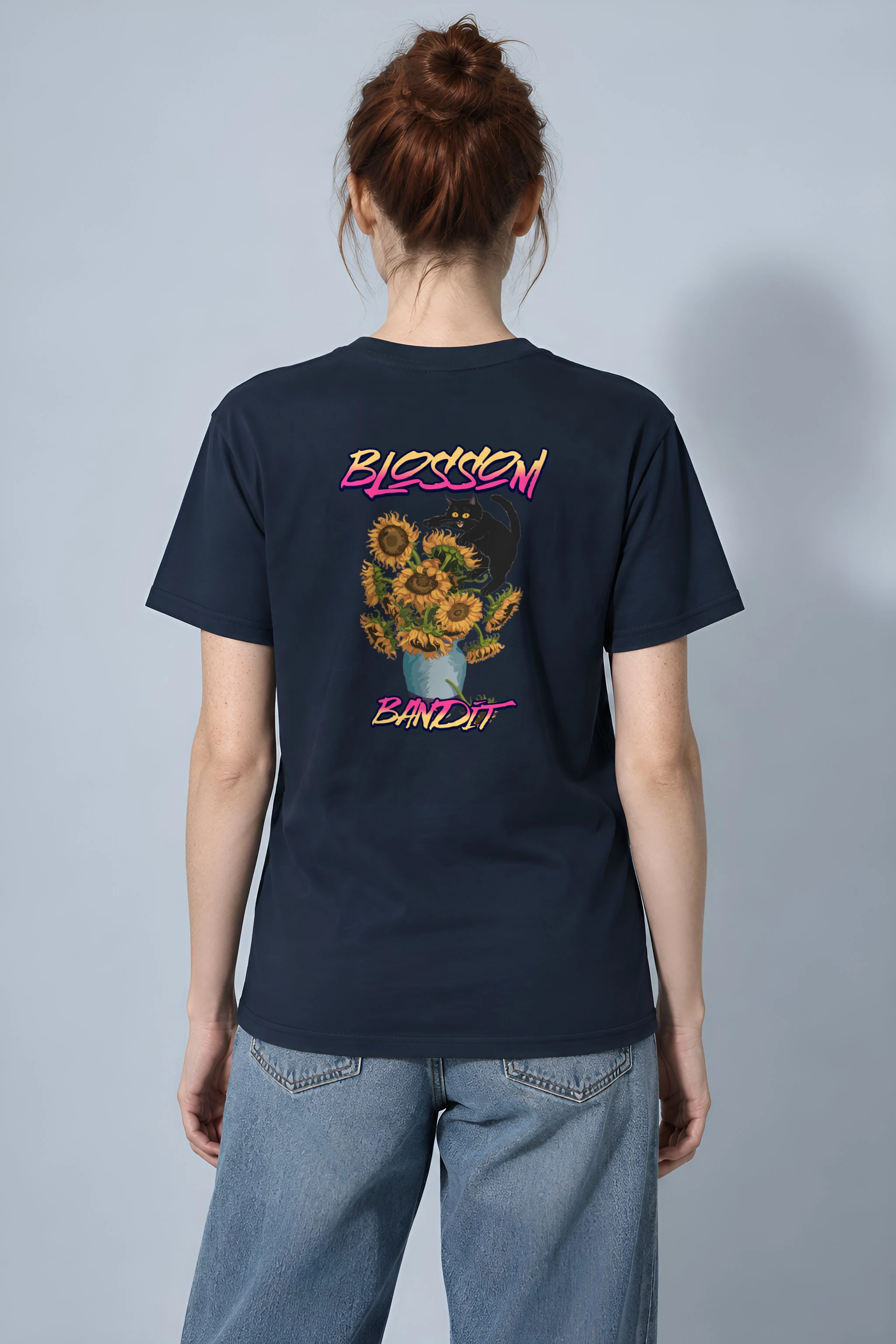 "Blossom Bandit" Heavyweight Unisex Crewneck T-shirt