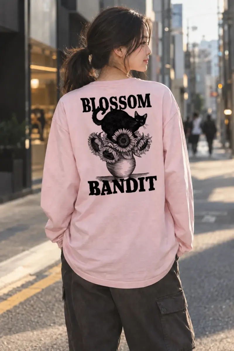 "Blossom Bandit" Unisex Longsleeve T-shirt | Gildan 2400