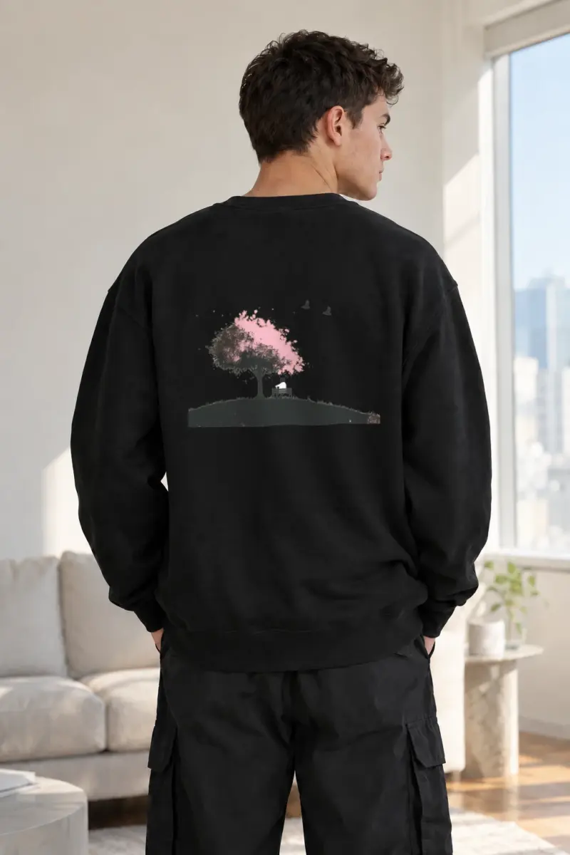 "Blossom Bench" Heavy Blend Unisex Crewneck Sweatshirt | Gildan 18000