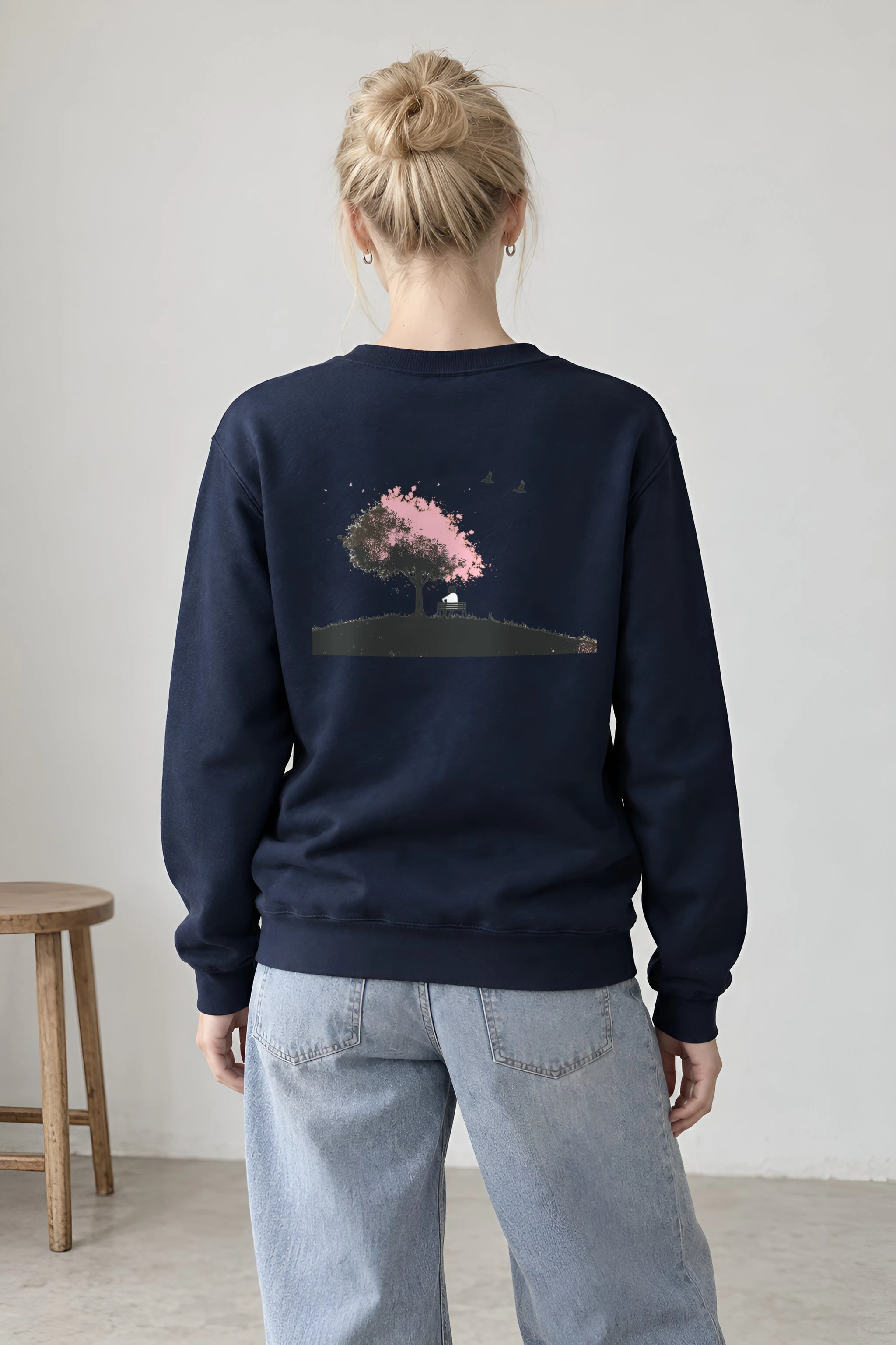 "Blossom Bench" 1 Crewneck Sweatshirt