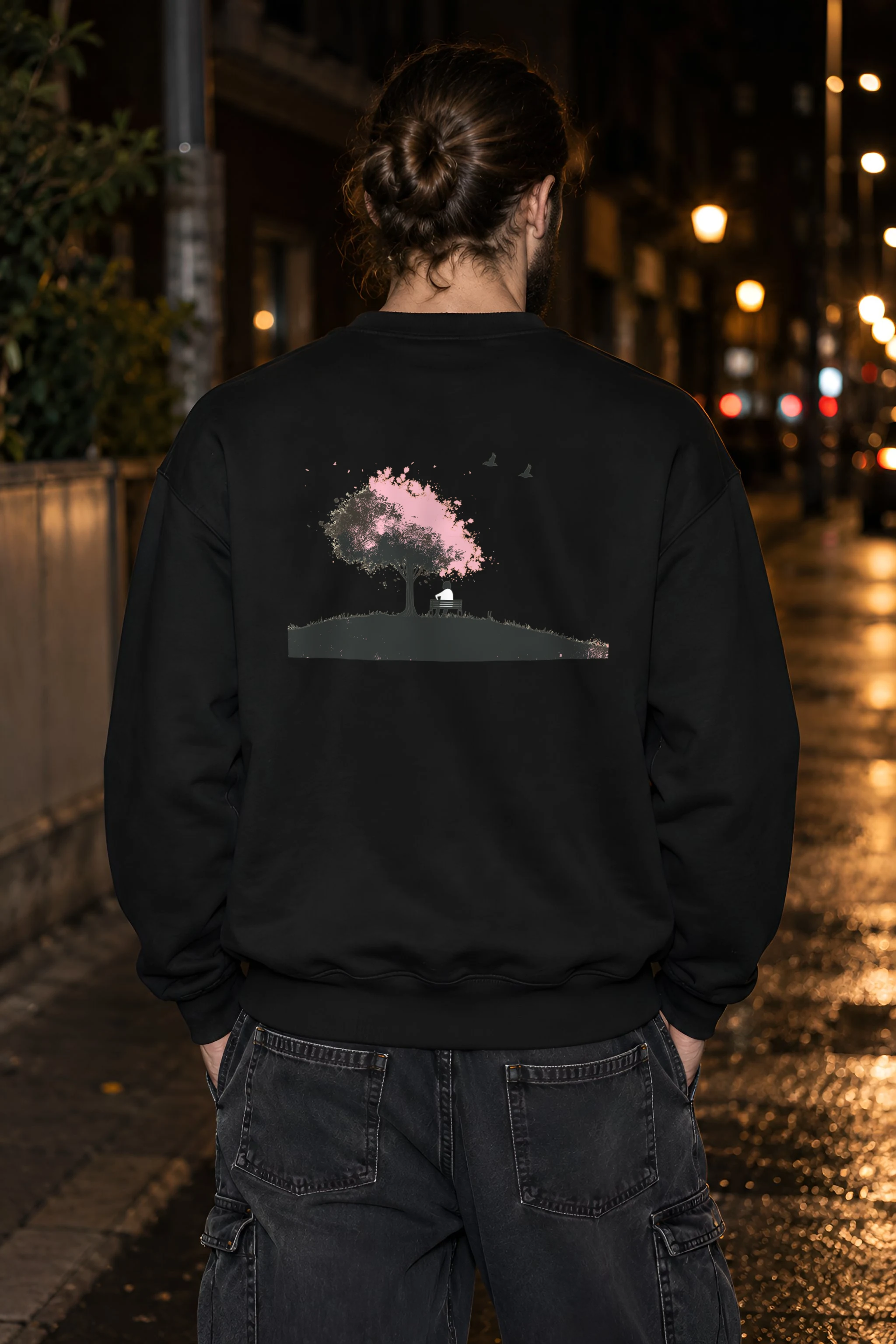"Blossom Bench" 1 Crewneck Sweatshirt