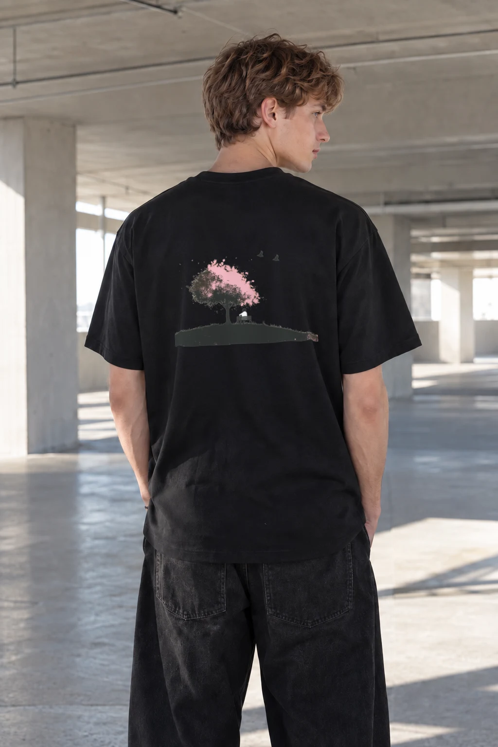 "Blossom Bench" Heavyweight Unisex Crewneck T-shirt | Gildan 5000