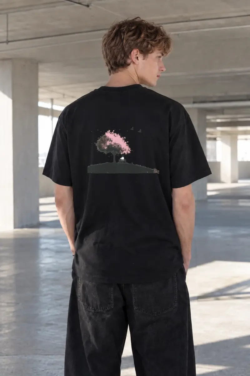 "Blossom Bench" Heavyweight Unisex Crewneck T-shirt | Gildan 5000