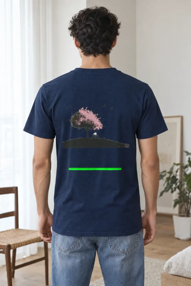 "Blossom Bench" Heavyweight Unisex Crewneck T-shirt | Gildan 5000