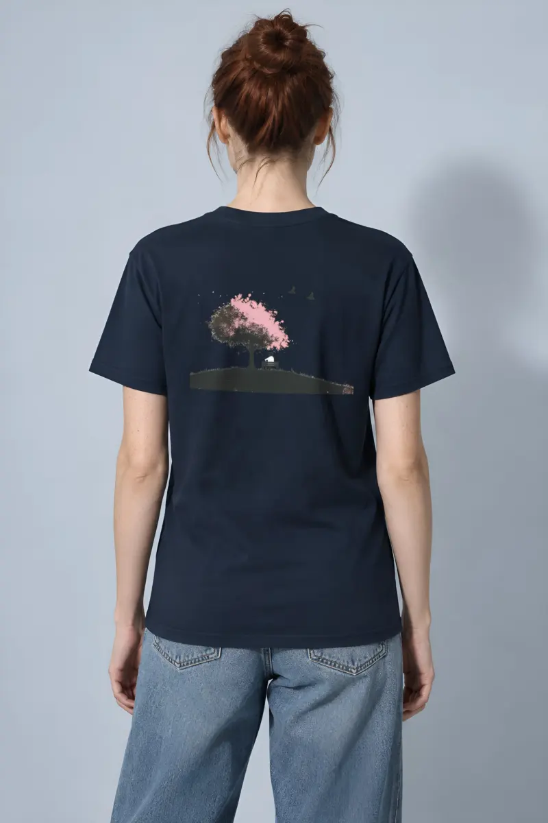"Blossom Bench" Heavyweight Unisex Crewneck T-shirt