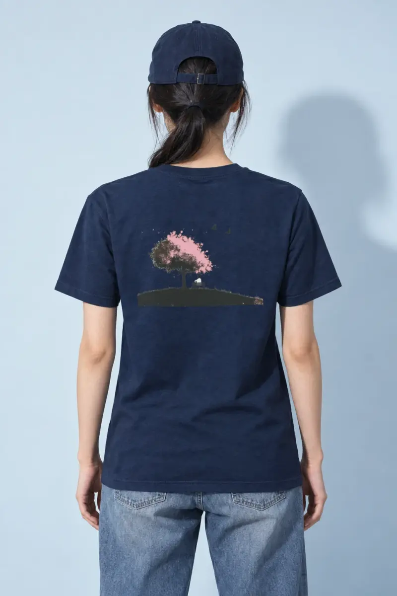 "Blossom Bench" Heavyweight Unisex Crewneck T-shirt