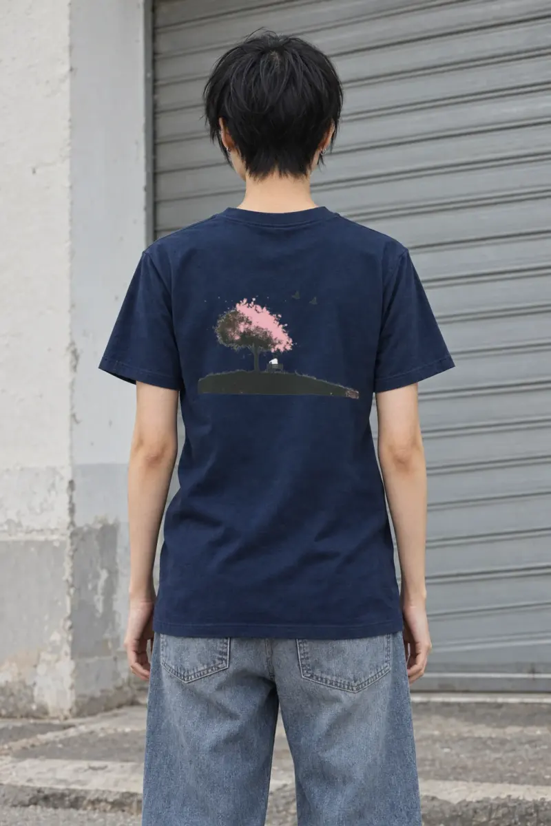 "Blossom Bench" Heavyweight Unisex Crewneck T-shirt
