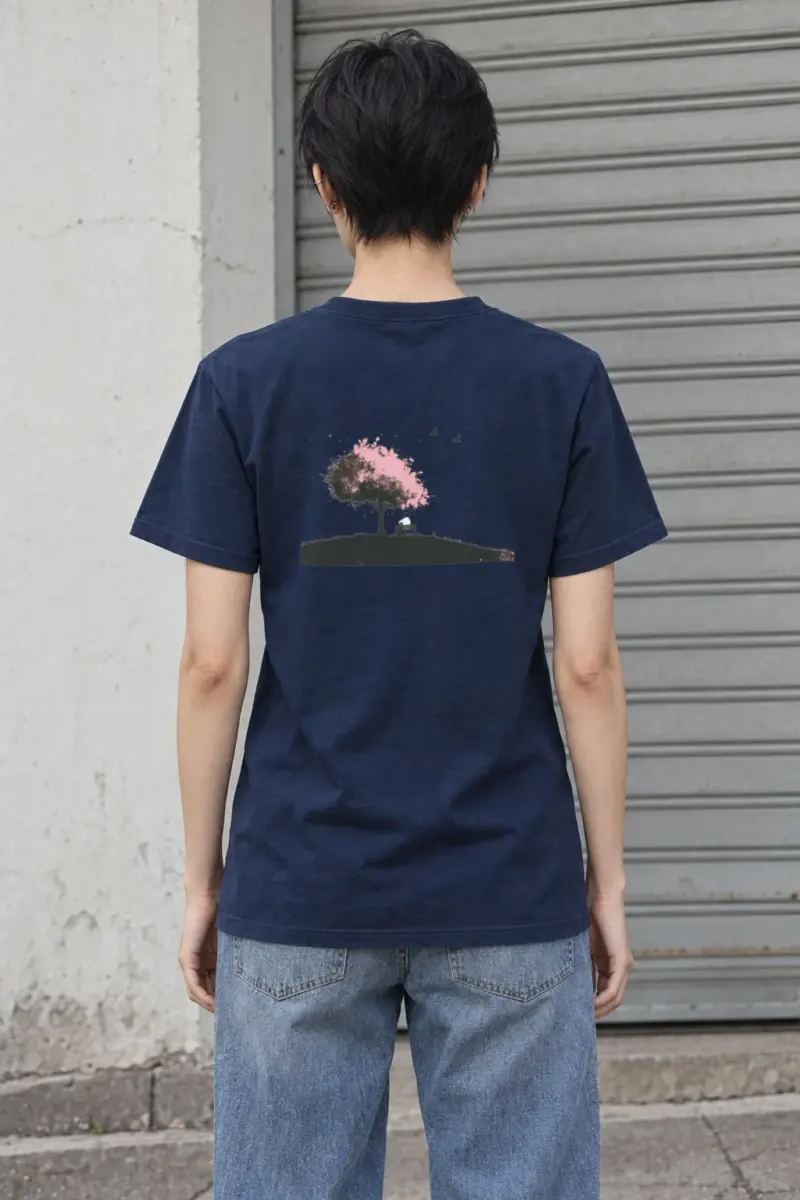 "Blossom Bench" Heavyweight Unisex Crewneck T-shirt