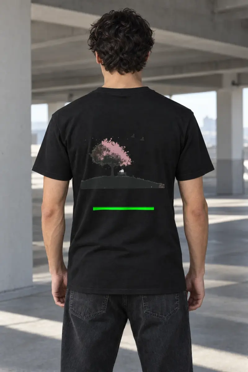 "Blossom Bench" Heavyweight Unisex Crewneck T-shirt | Gildan 5000