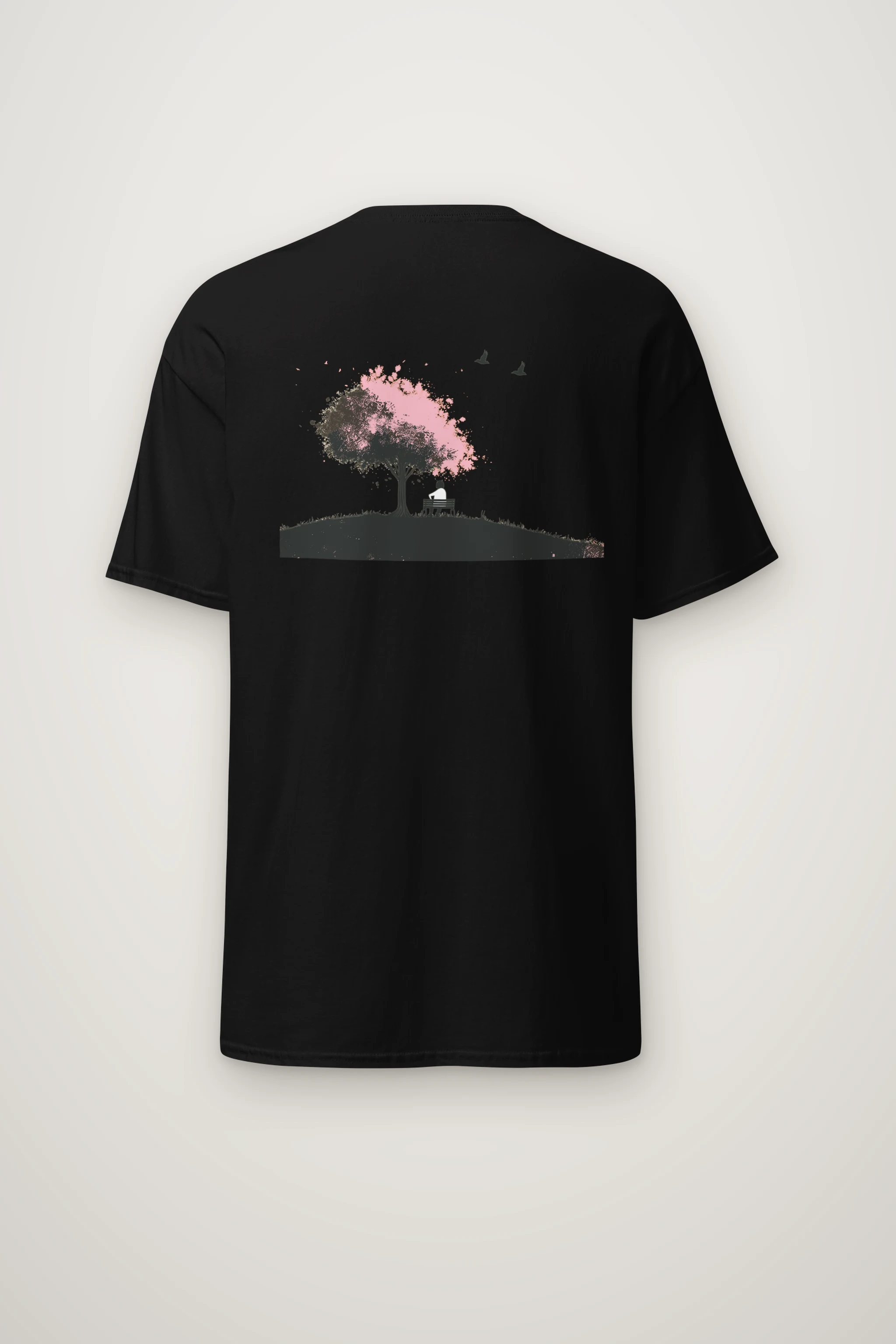 "Blossom Bench" Heavyweight Unisex Crewneck T-shirt