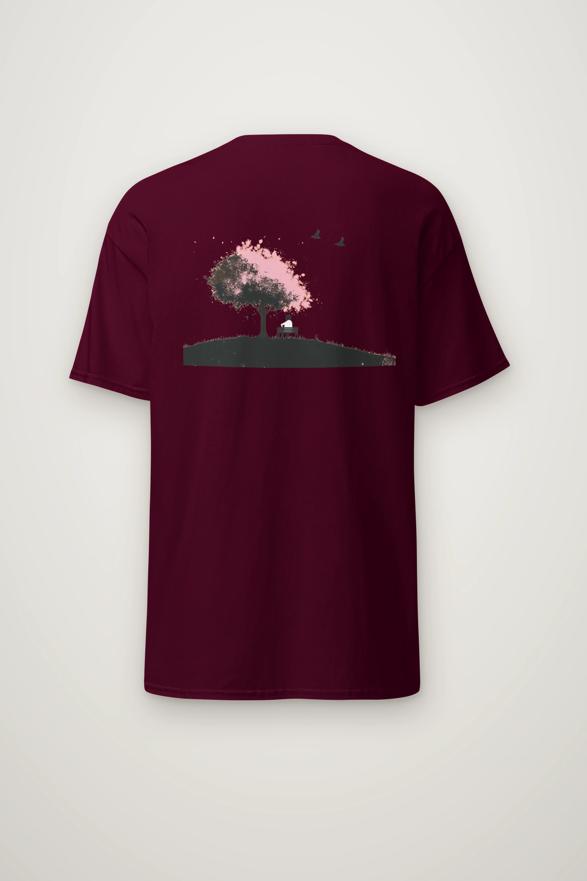 "Blossom Bench" Heavyweight Unisex Crewneck T-shirt