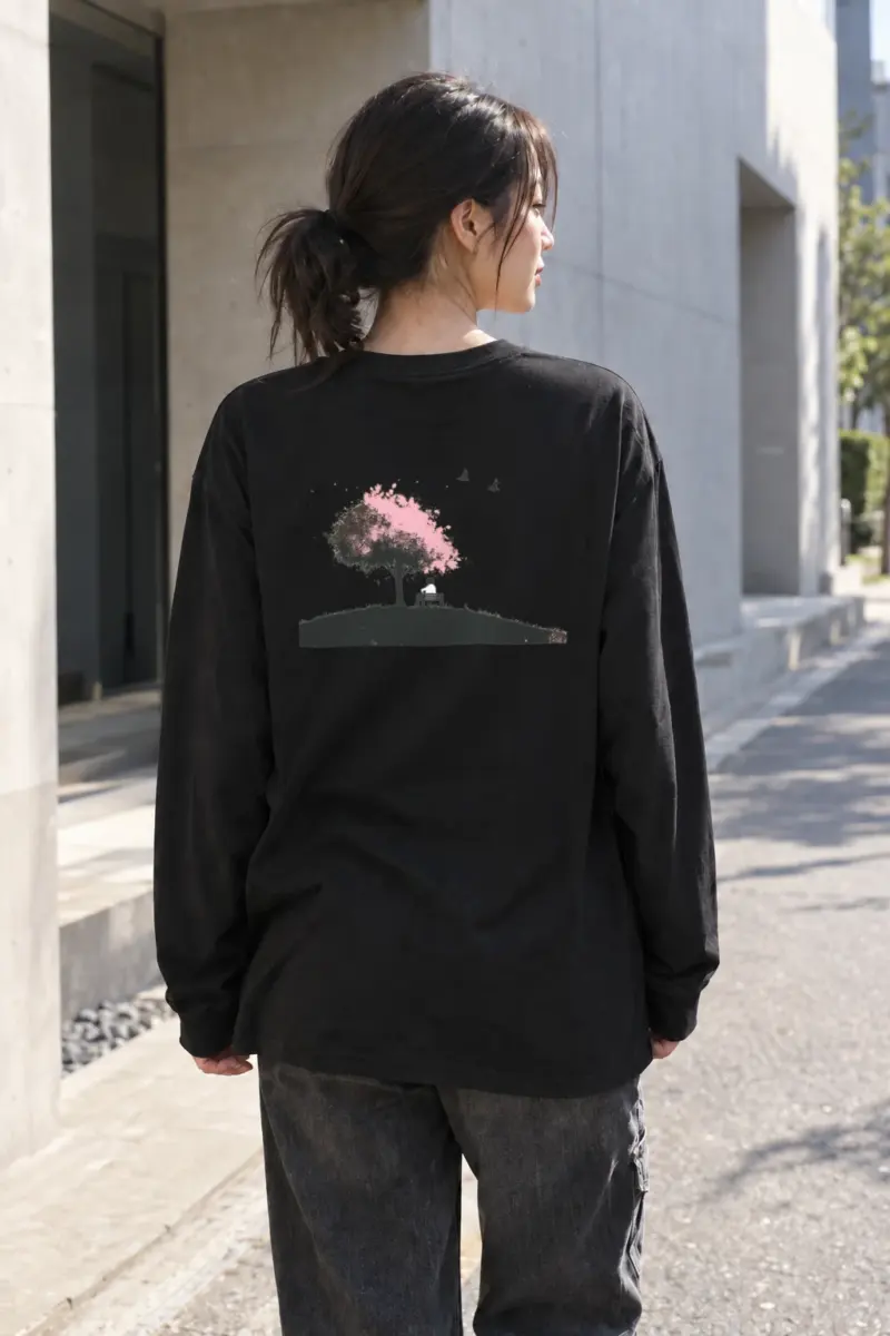 "Blossom Bench" Unisex Longsleeve T-shirt | Gildan 2400