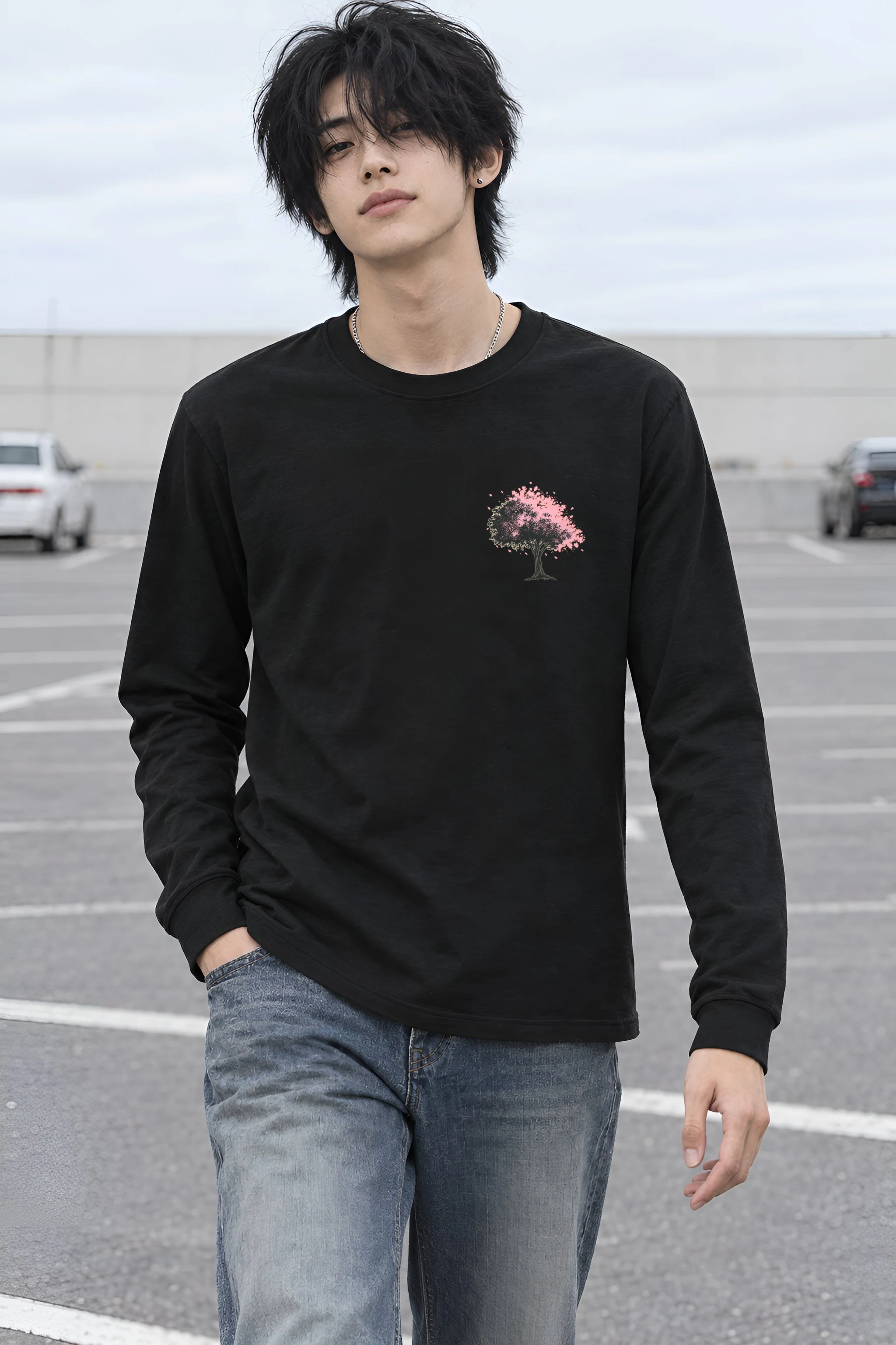 "Blossom Bench" Unisex Longsleeve T-shirt