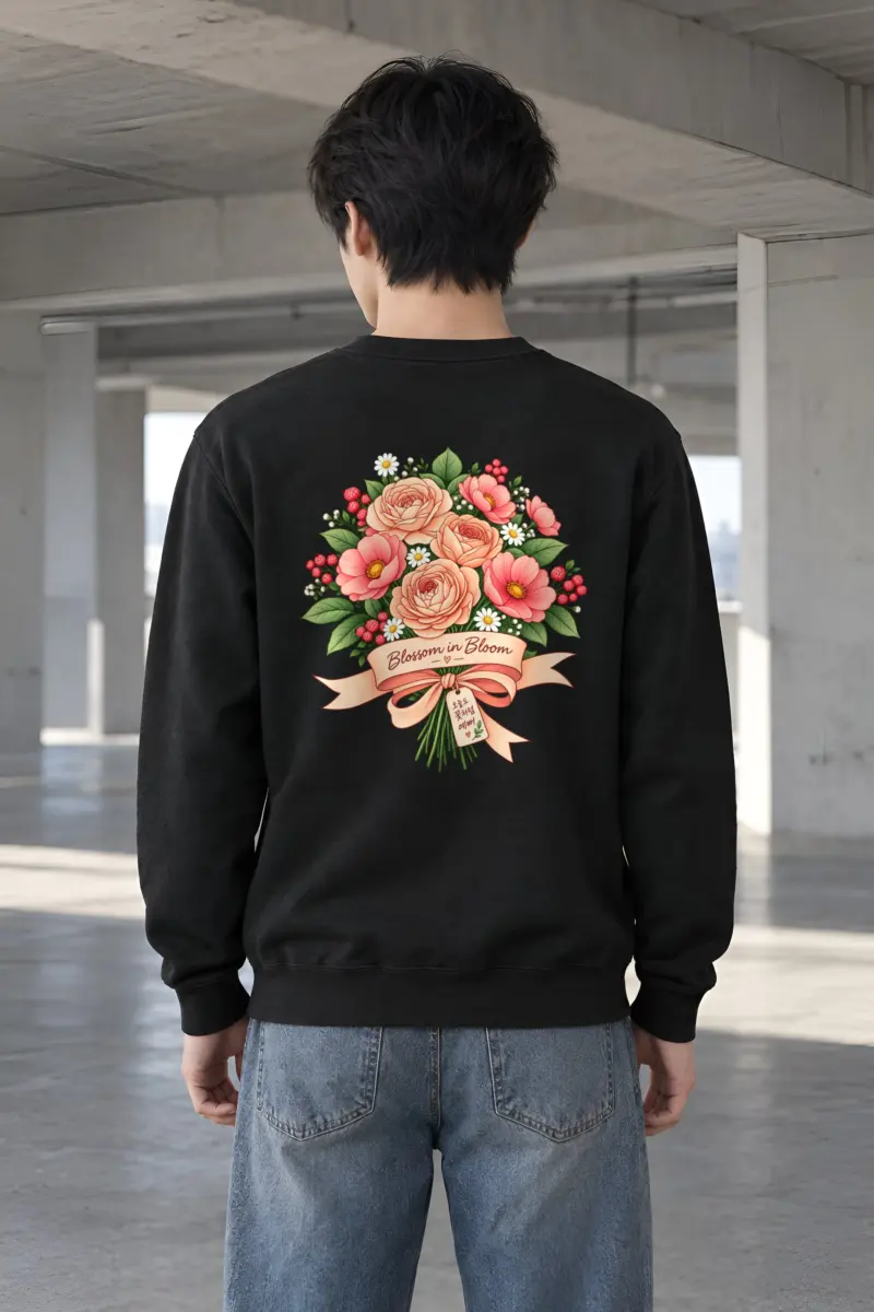 "Blossom In Bloom" Heavy Blend Unisex Crewneck Sweatshirt