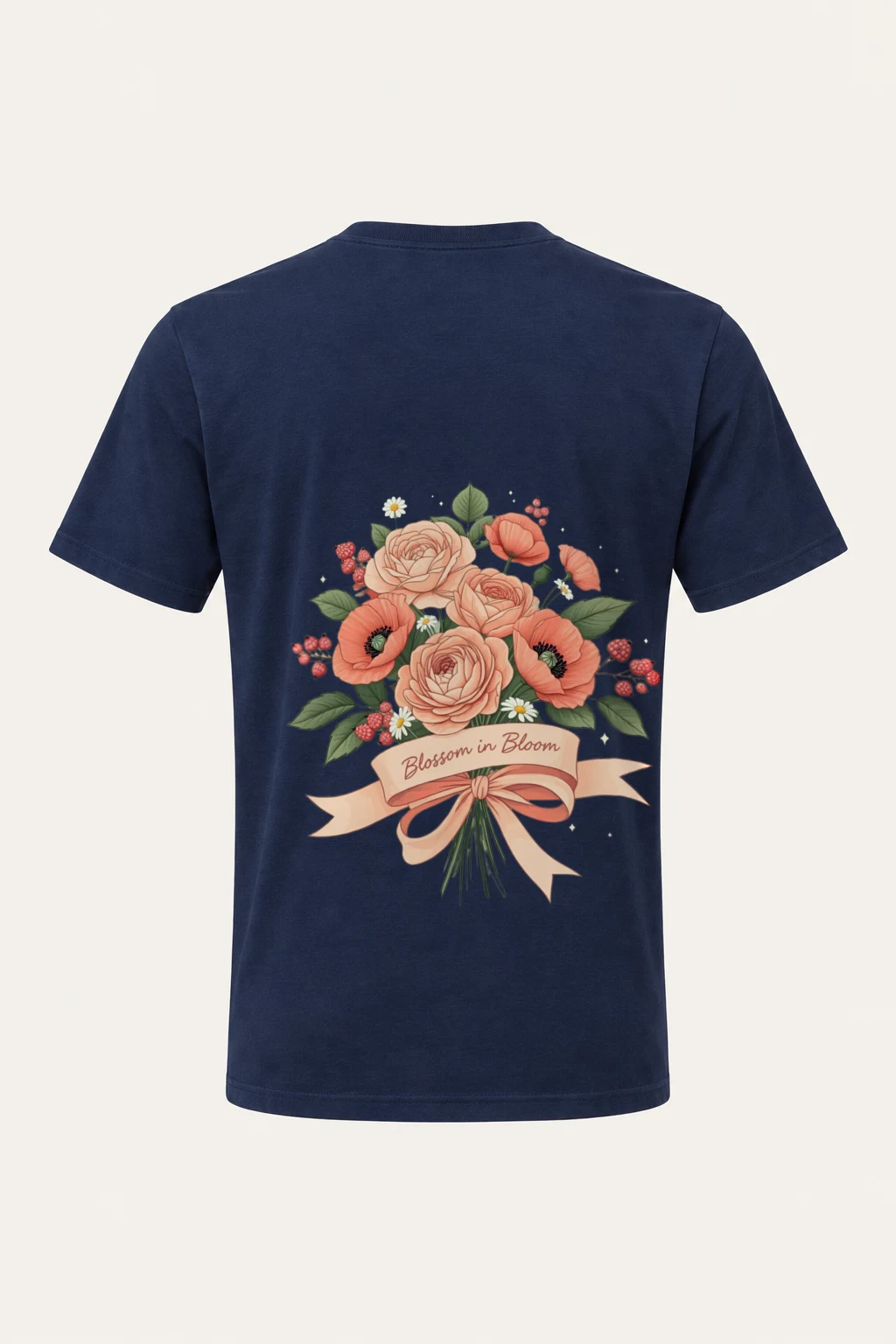 "Blossom in Bloom" Heavyweight Unisex Crewneck T-shirt | Gildan 5000