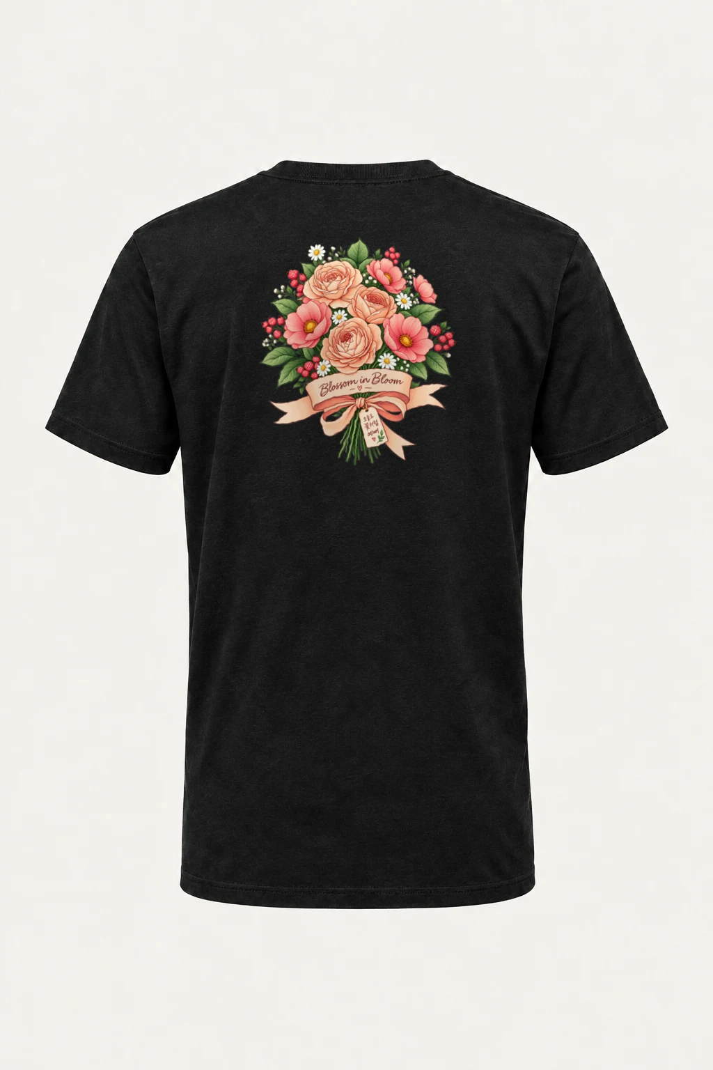 "Blossom In Bloom" Heavyweight Unisex Crewneck T-shirt | Gildan 5000