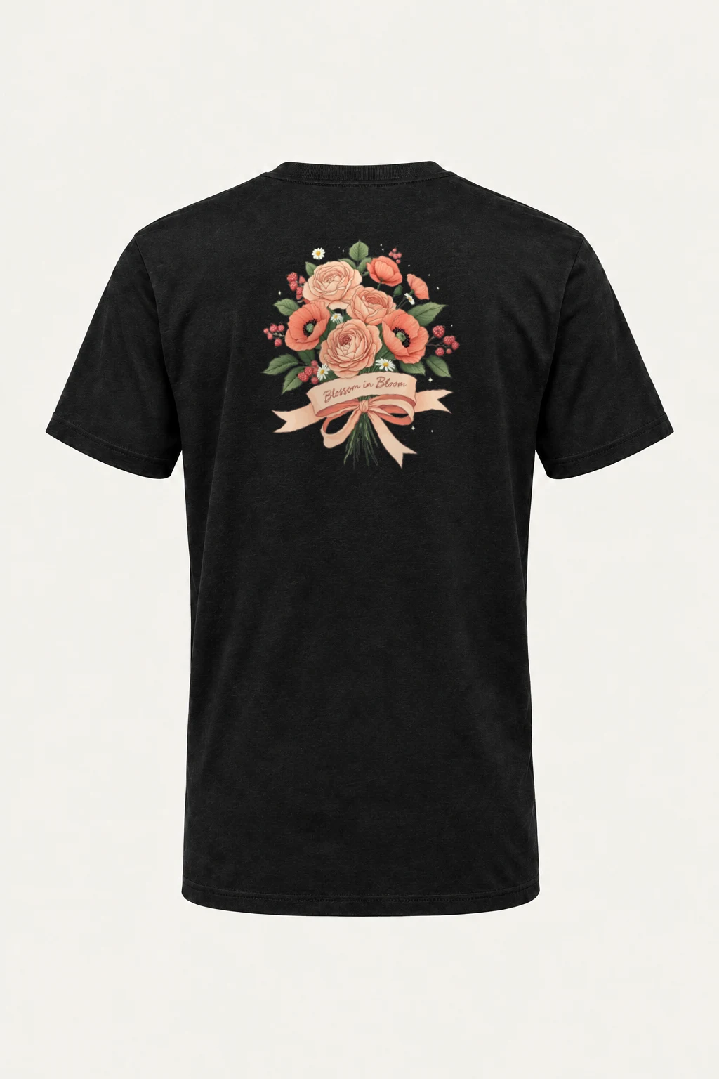 "Blossom in Bloom" Heavyweight Unisex Crewneck T-shirt | Gildan 5000