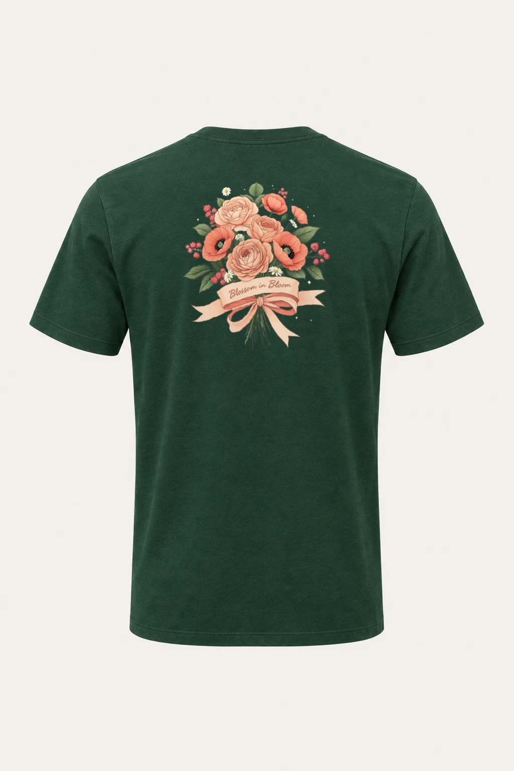 "Blossom in Bloom" Heavyweight Unisex Crewneck T-shirt | Gildan 5000