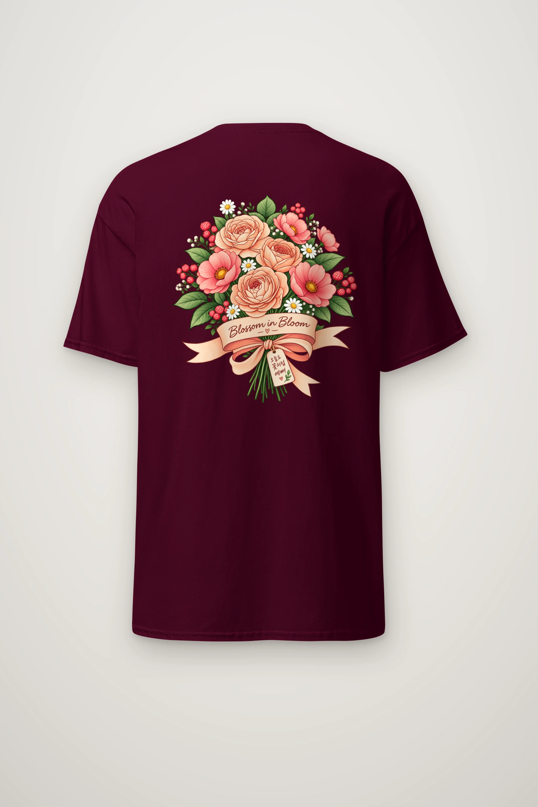 "Blossom In Bloom" Heavyweight Unisex Crewneck T-shirt