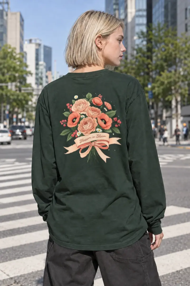“Blossom in Bloom” Unisex Longsleeve T-shirt | Gildan 2400