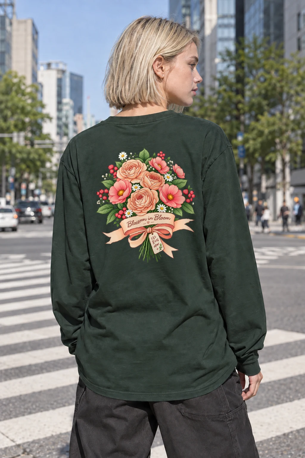 "Blossom in Bloom" Unisex Longsleeve T-shirt | Gildan 2400