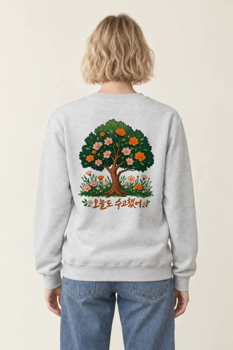 "Blossom Meadow" Heavy Blend Unisex Crewneck Sweatshirt | Gildan 18000