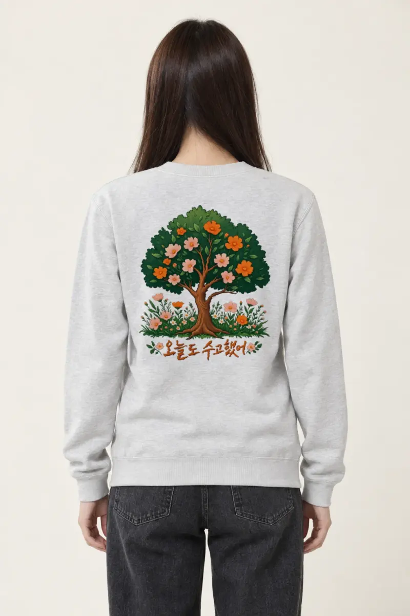 "Blossom Meadow" Heavy Blend Unisex Crewneck Sweatshirt