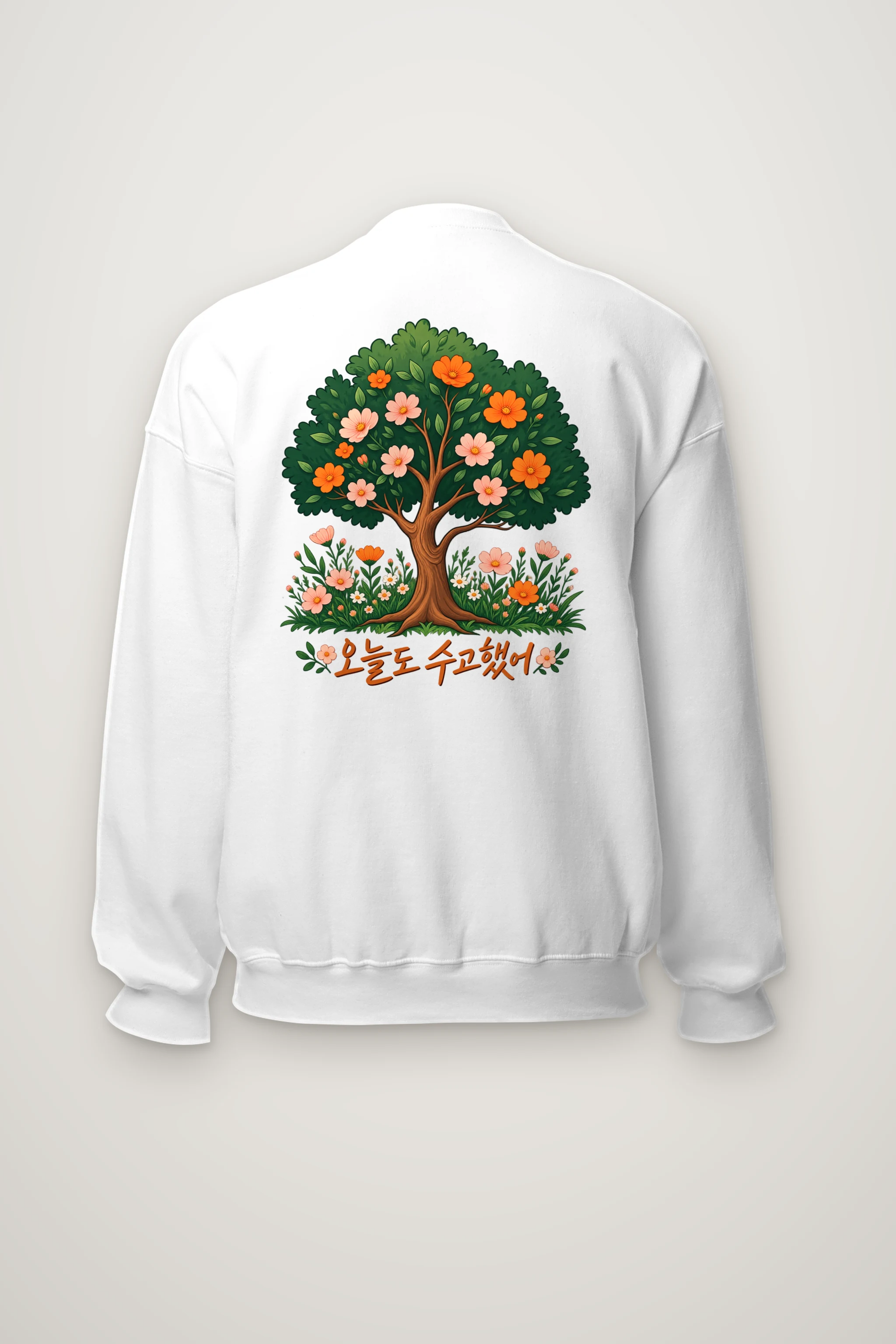 "Blossom Meadow" Heavy Blend Unisex Crewneck Sweatshirt