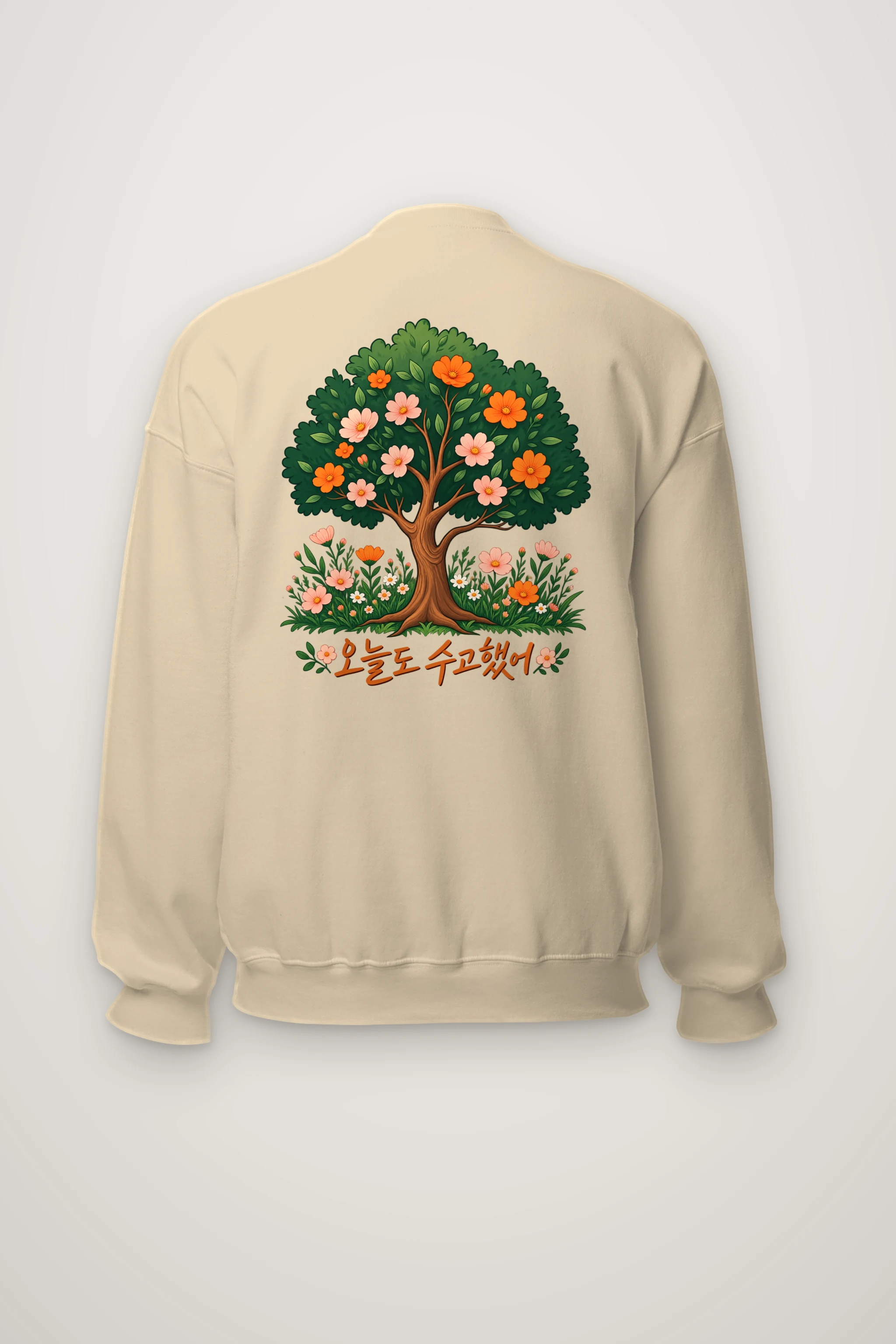"Blossom Meadow" Heavy Blend Unisex Crewneck Sweatshirt