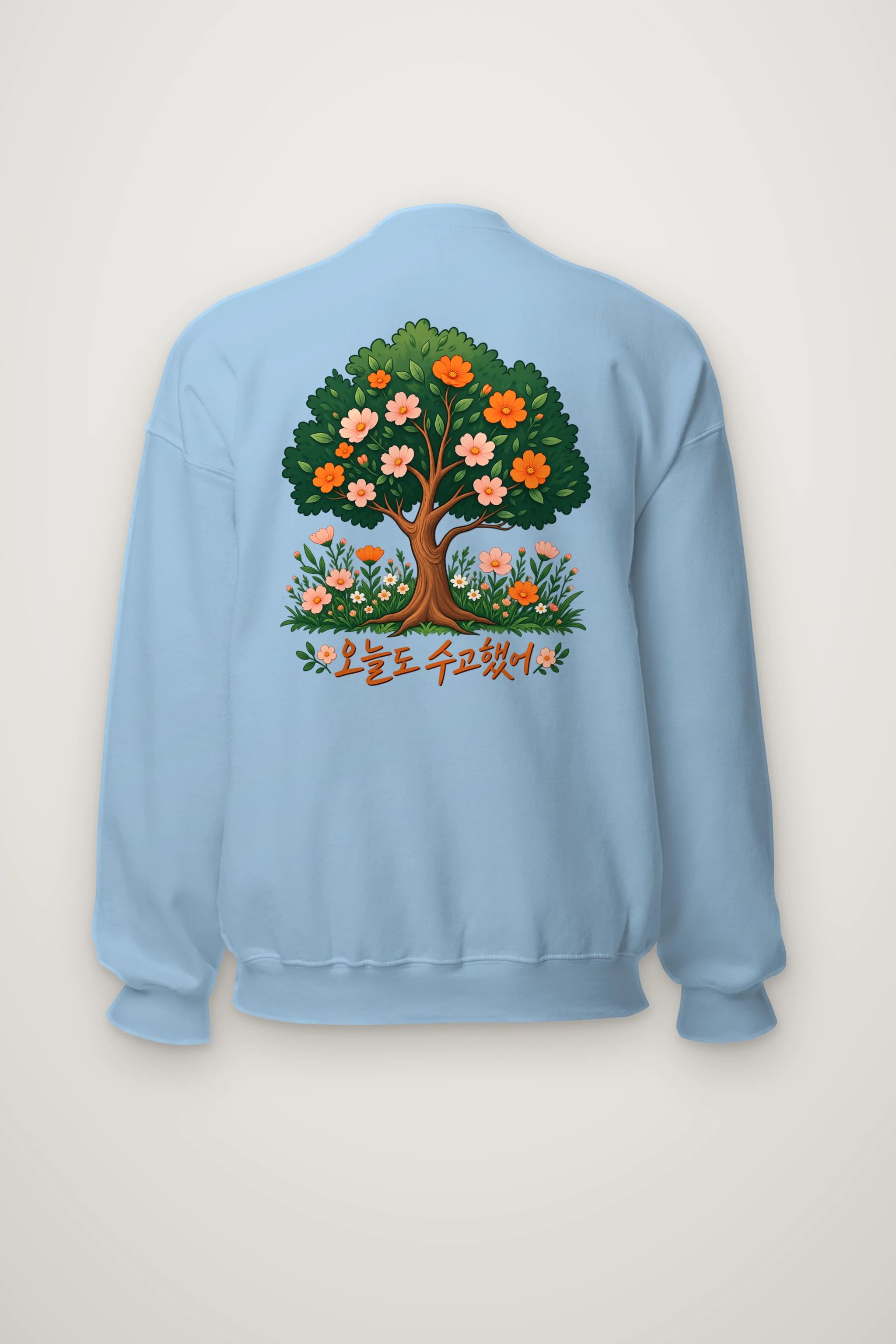"Blossom Meadow" Heavy Blend Unisex Crewneck Sweatshirt