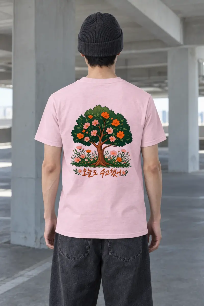 "Blossom Meadow" Heavyweight Unisex Crewneck T-shirt