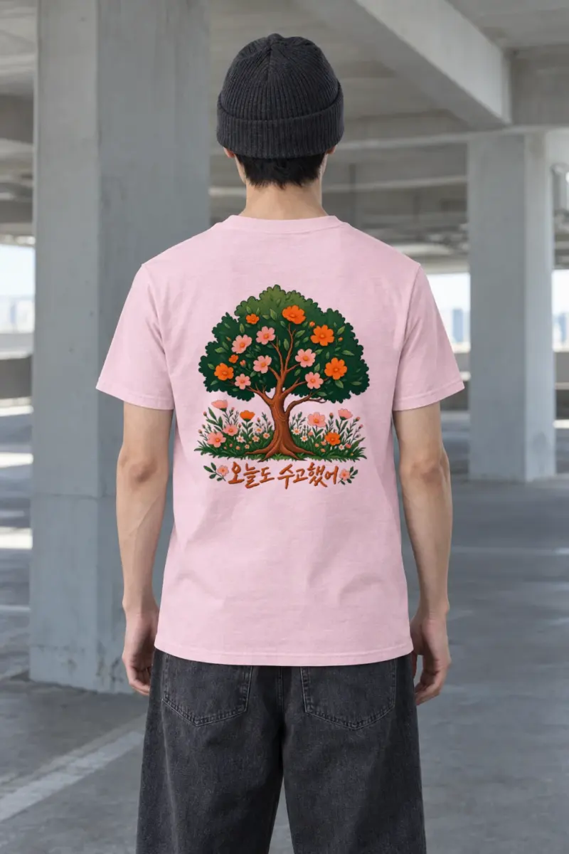 "Blossom Meadow" Heavyweight Unisex Crewneck T-shirt