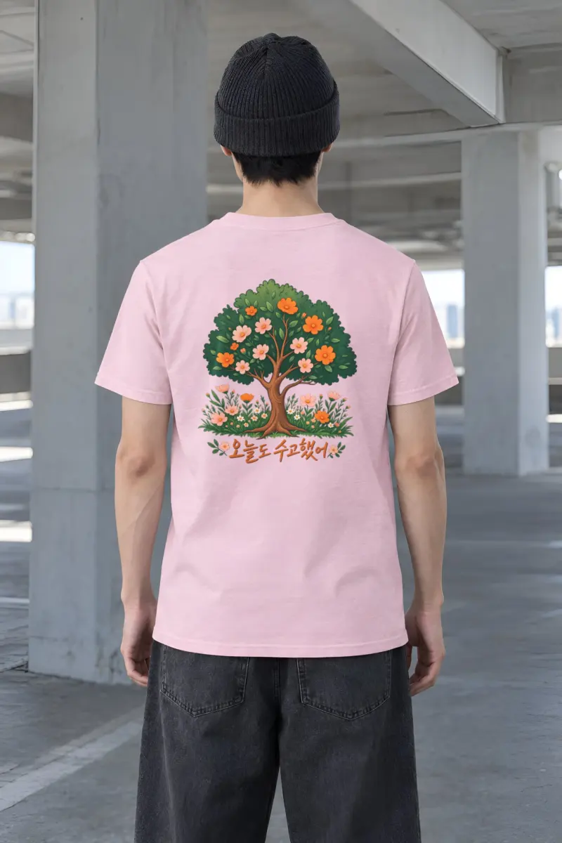"Blossom Meadow" Heavyweight Unisex Crewneck T-shirt