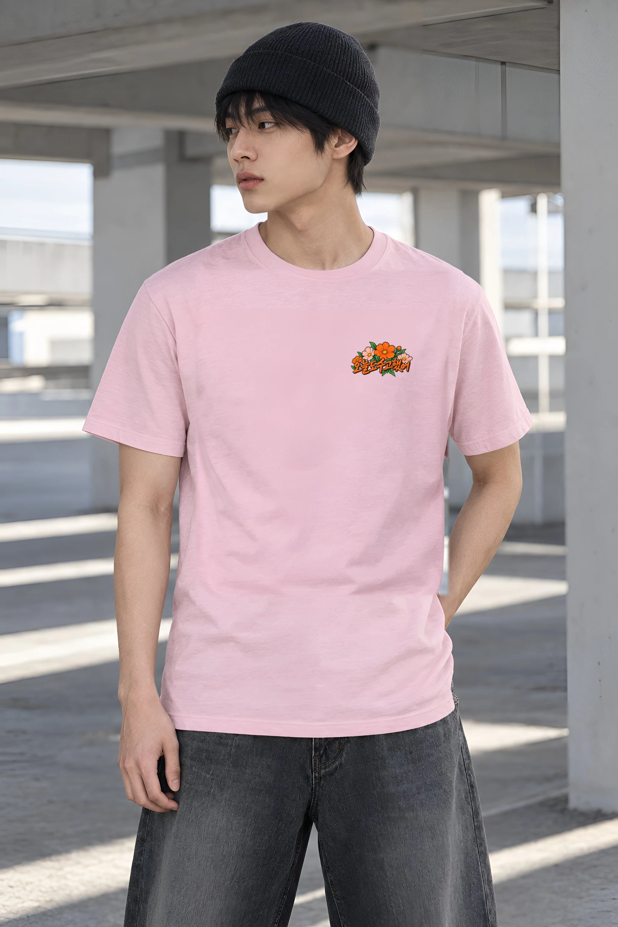 "Blossom Meadow" Heavyweight Unisex Crewneck T-shirt