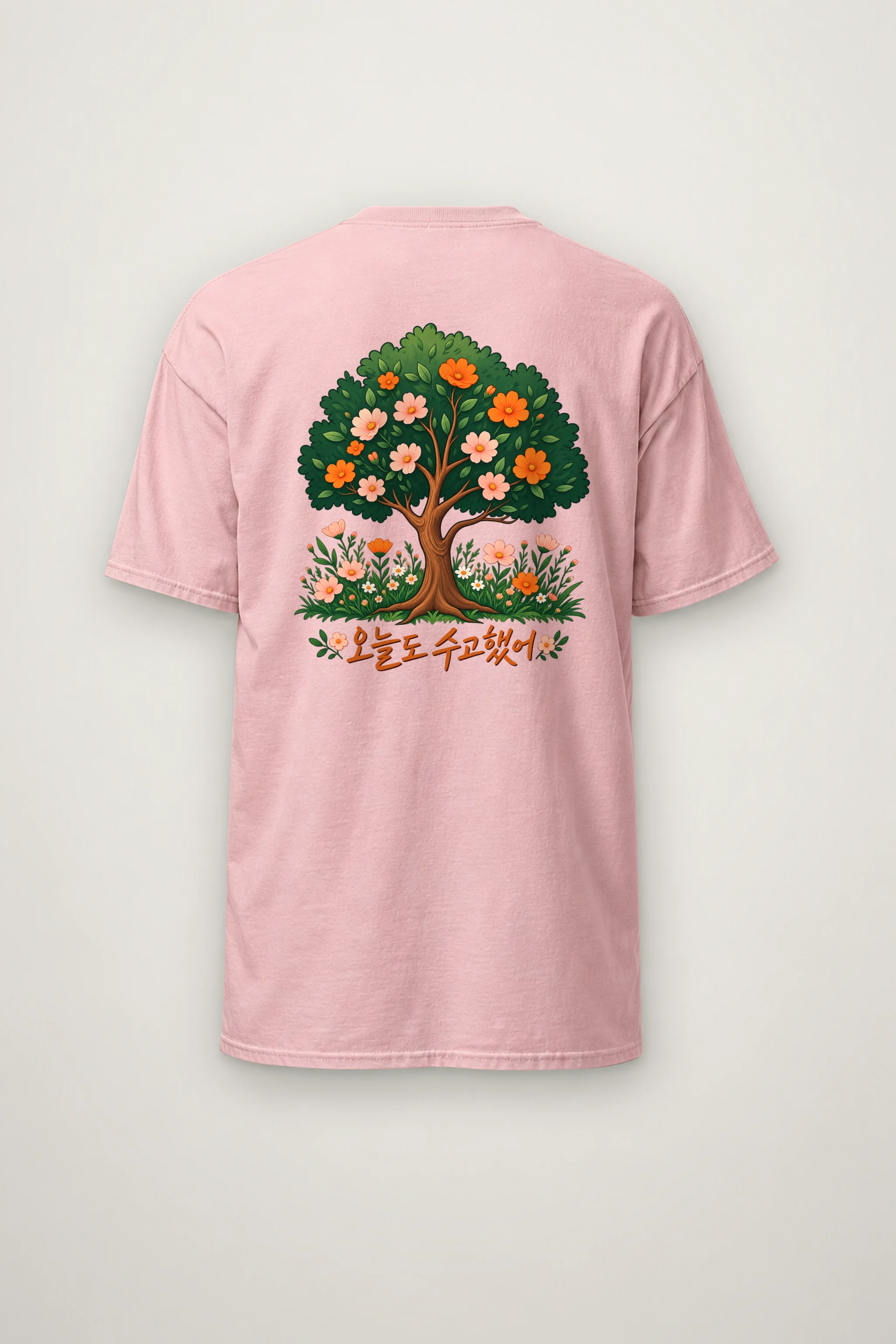 "Blossom Meadow" Heavyweight Unisex Crewneck T-shirt