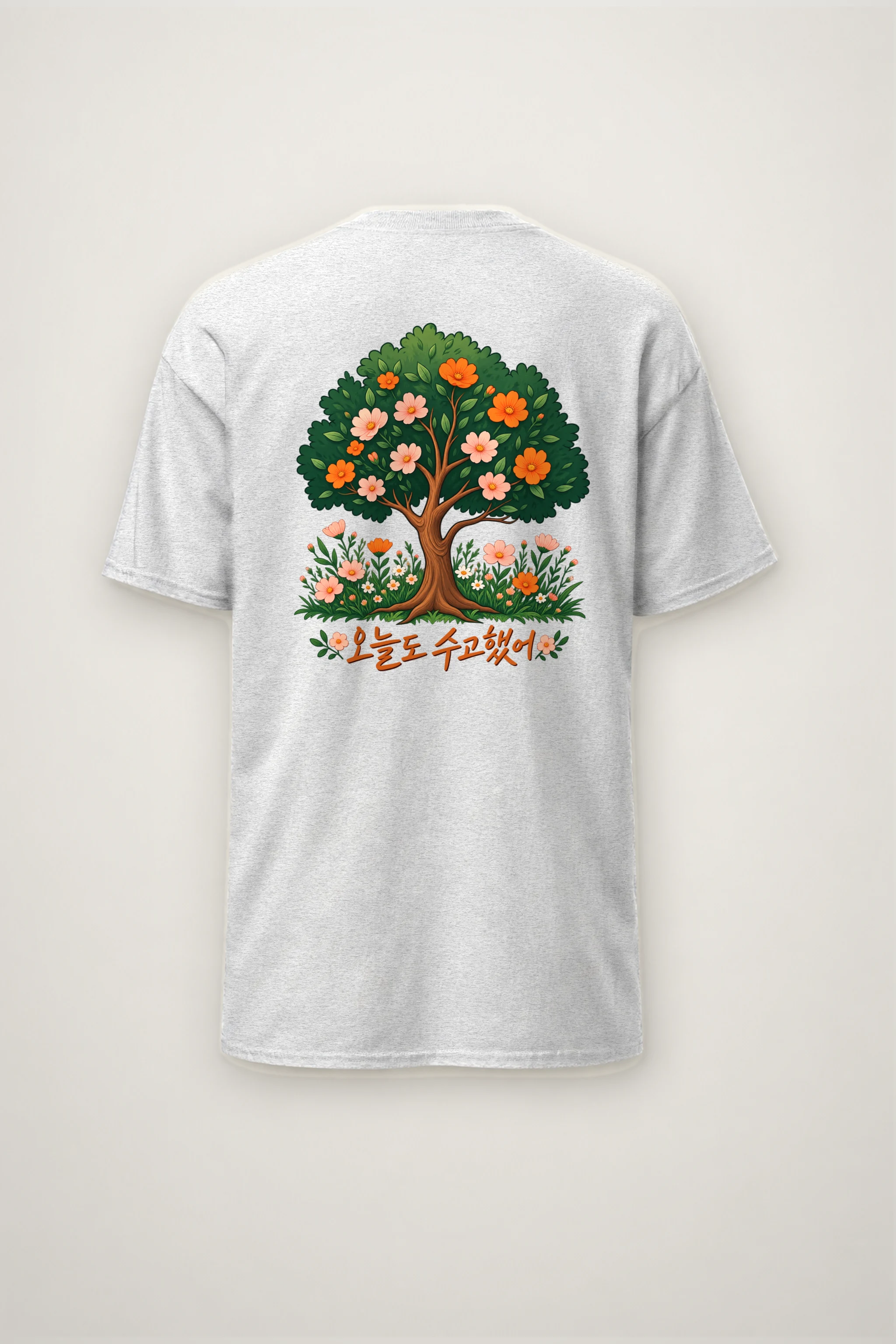 "Blossom Meadow" Heavyweight Unisex Crewneck T-shirt