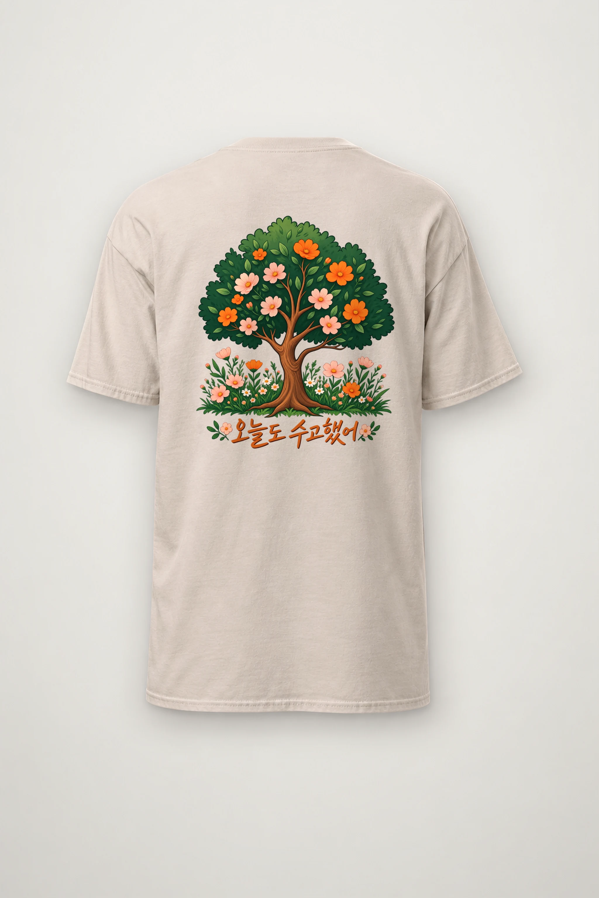 "Blossom Meadow" Heavyweight Unisex Crewneck T-shirt
