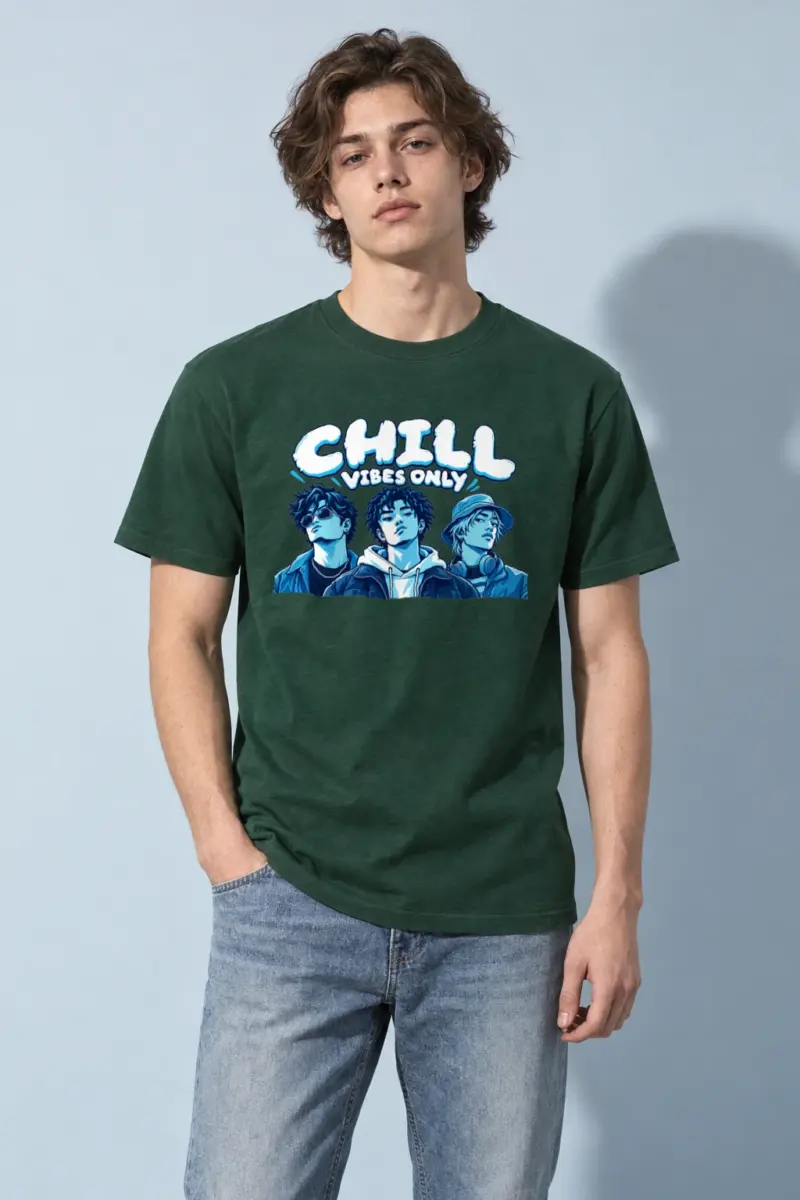 "Blue Hour Trio" Heavyweight Unisex Crewneck T-shirt