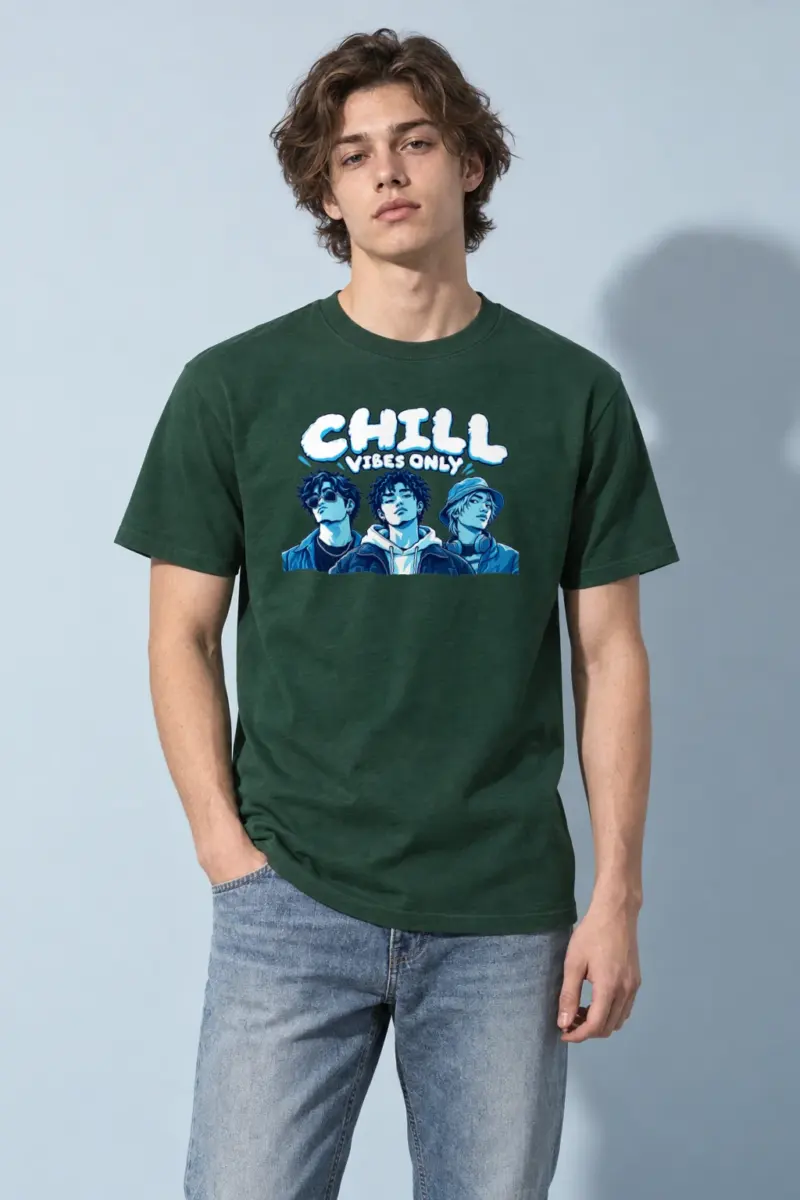 "Blue Hour Trio" Heavyweight Unisex Crewneck T-shirt