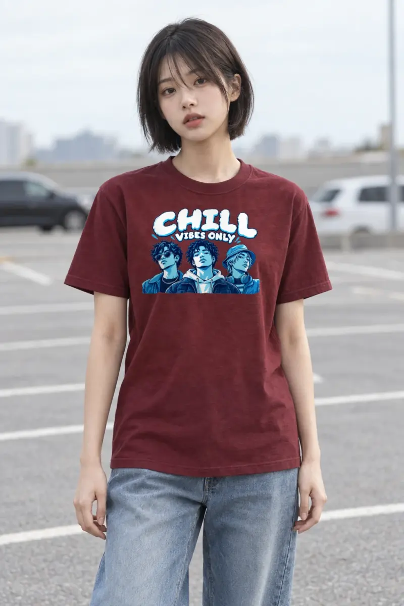 "Blue Hour Trio" Heavyweight Unisex Crewneck T-shirt | Gildan 5000